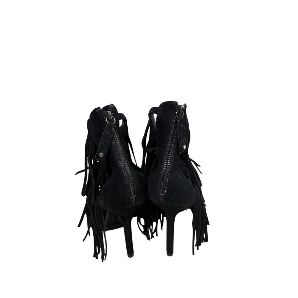 Alice + Olivia Jase Suede Fringe Heels - Picture 3 of 8